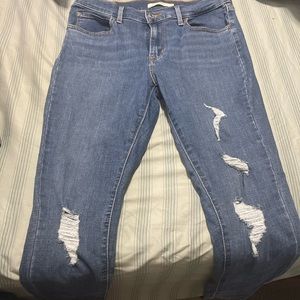 Levi’s super skinny mid rise jeans size 10